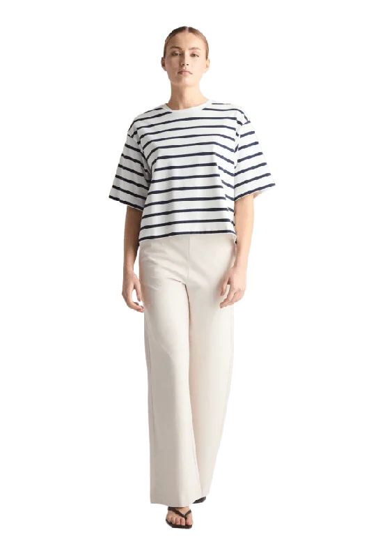 Residus Tibi Tee - Midnight Stripe T-shirts & toppar Dam Blå L