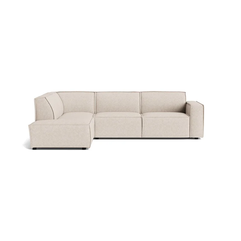 Lyon hjørnesofa, venstrevendt - Aragon Beige - 289x218x80cm - Moderne & holdbar hjørnesofa i elegant design - Perfekt til afslapning og hygge
