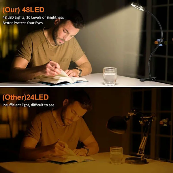 LED Desk Lamp, Clip-on Reading Lamp, USB Desk Lamp, LED Desk Lamp, I