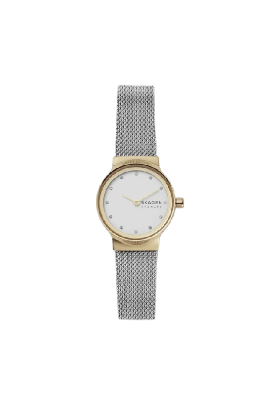 Skagen Freja Lille Dam, Vit/bicolor, Stållänk - Skw2666 Klockor Dam 26 mm