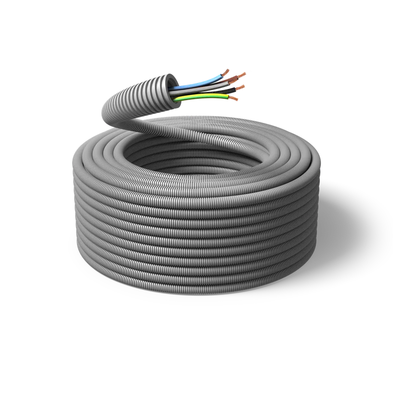 PM FLEX FK Kabel fördragen, 100 m 5G2.5 mm², ytter-Ø20 mm, Anslutningsdon & kablar