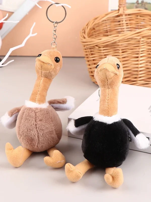 AliExpress - Jolie Peluche Autruche en Forme de Dessin Animé, Pendentif Doux, Porte-clés, Décoration pour Sac à Dos, Voiture, Sac, Cadeau pour Enfant