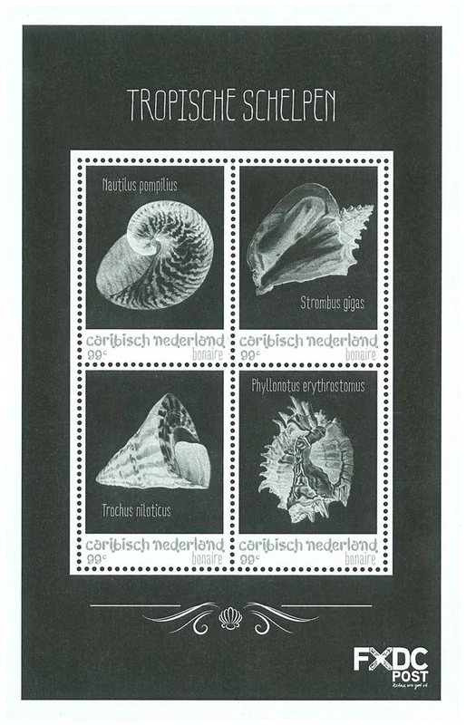 Bonaire - Strandskaller - Postfrisk miniark