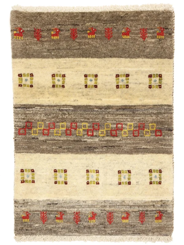 Striped Small Gabbeh Rug 56X83 Wool