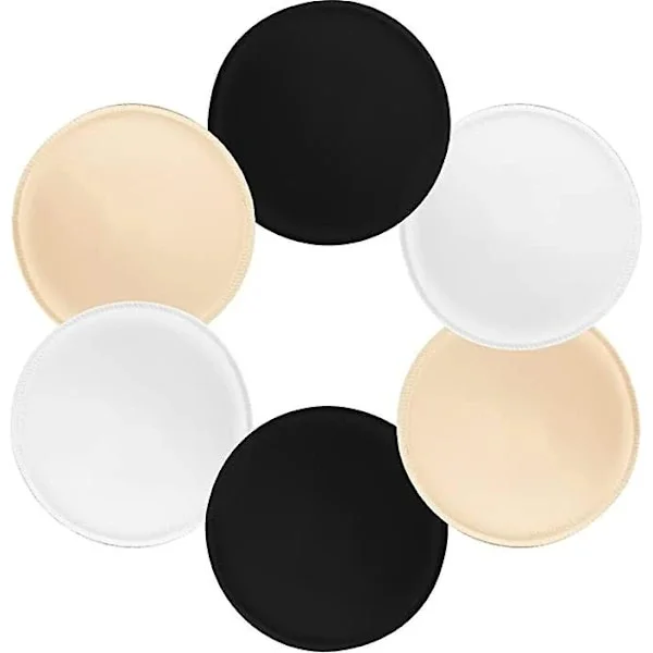 3 par brystputer innlegg avtagbare BH-innlegg puter BH-kopper innlegg for sports-BH og bikini topper badedrakt L【12cm】