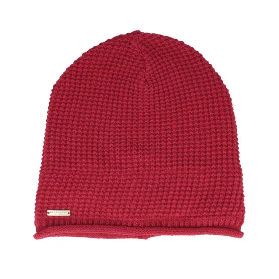 Seeberger - Červená longbeanie Beanie - Hatstore Exclusive x Knit Headsock Fire Long Beanie @ Hatstore