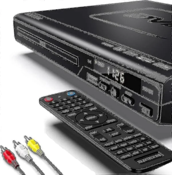 【HT】DVD-afspiller til TV Blu-ray DVD-afspiller med fjernbetjening HDMI-kabel Wigslar