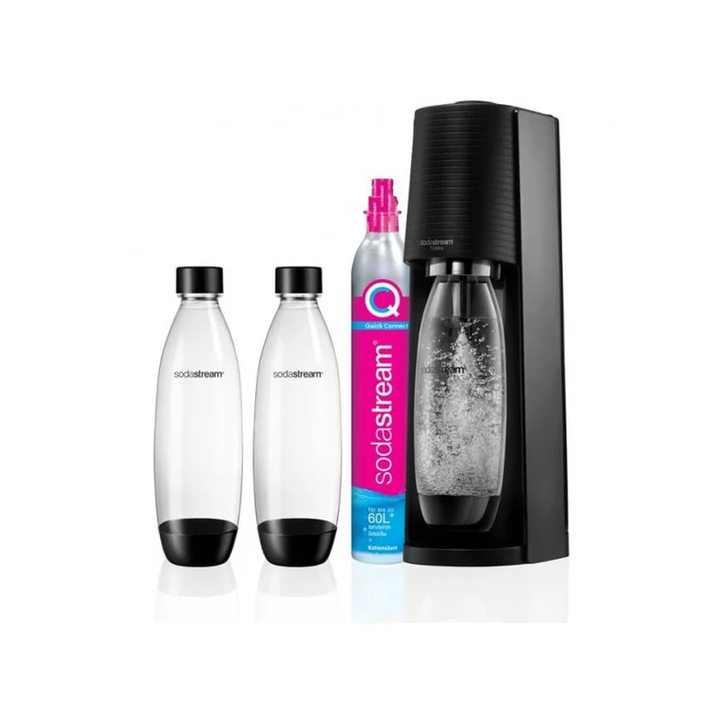 SodaStream Terra – Pakke med Kullsyrepatron og To Flasker