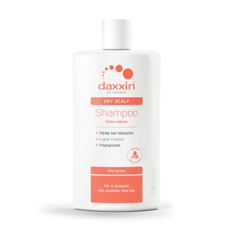 Daxxin Shampoo mot tørr hodebunn og for ekstra volum m/p, 250 ml