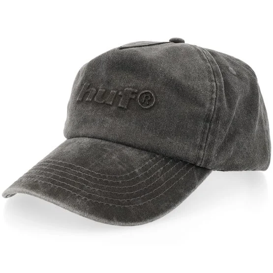 HUF - Svart Caps - Pacific Wash Black Dad Cap @ Hatstore