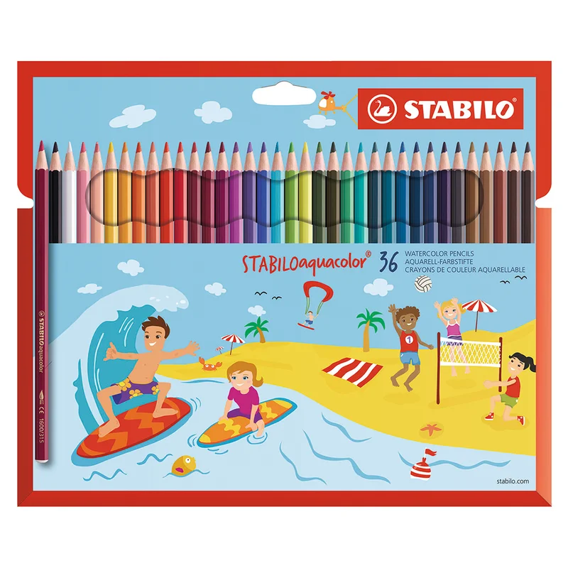 Stabilo Aquacolor Akvarellblyanter 36-pakning