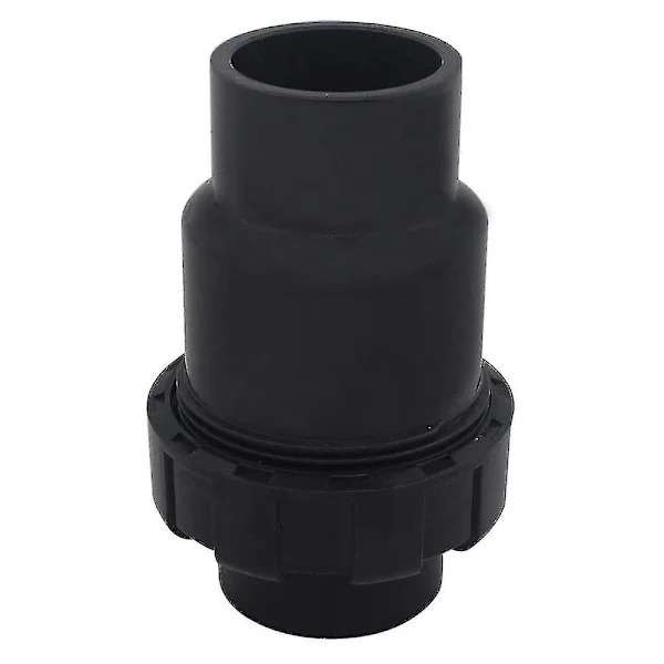 40mm Kule Tilbakeslagsventil PVC Vann Tilbakeslagsventil Tilbakestrømningshindrende Ventil Svømmebassengventil (indre diameter 40mm), Svart