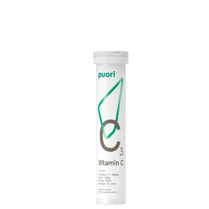 Puori C3 Vitamin, 20 brusetabletter