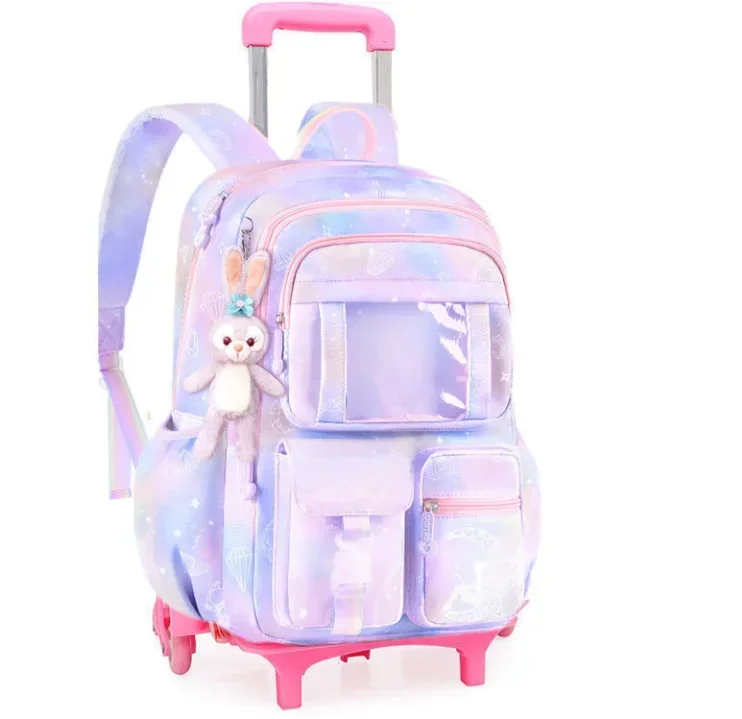 AliExpress - Sac à dos à roulettes pour filles, cartable à roulettes