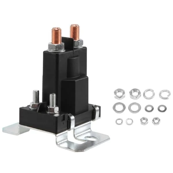 Dobbelt startbatteri isolatorrelé 4 terminaler 500A 12V for bilstrømbryter