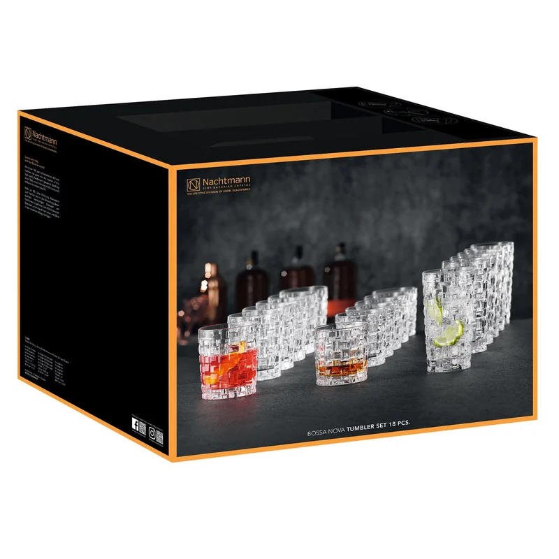 Nachtmann Bossa Nova barset, 18-pack | Dukning & Servering > Vin & Bar > Barset | Bagaren och Kocken