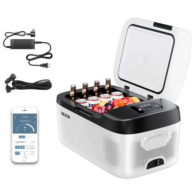 AliExpress - SucceBuy 15L Kleine Koelkast Draagbare Auto Vriezer 12V/24V Mini Koelkast Compressor Koeler voor Campers Reizen Kamperen 