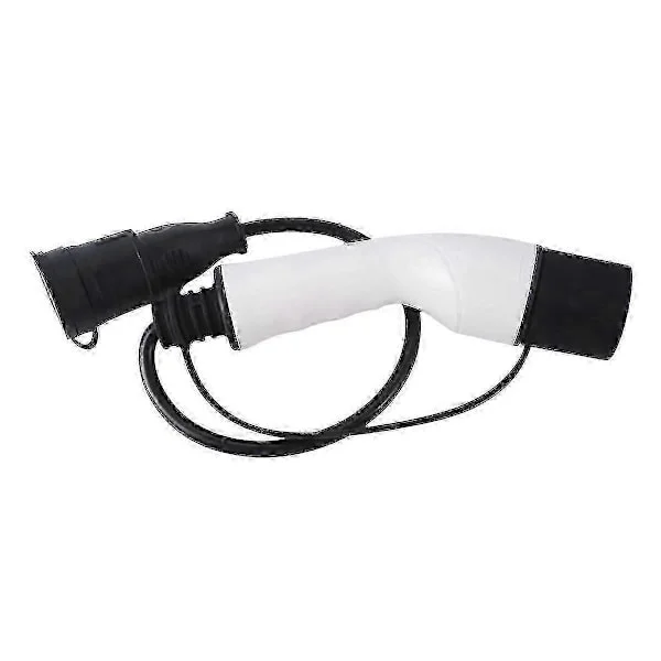 EV-kontakt 16A Type 2 Hannplugg til Schuko-kontakt EV-ladeadapter for EV-ladestasjon Elbil, EU-plugg