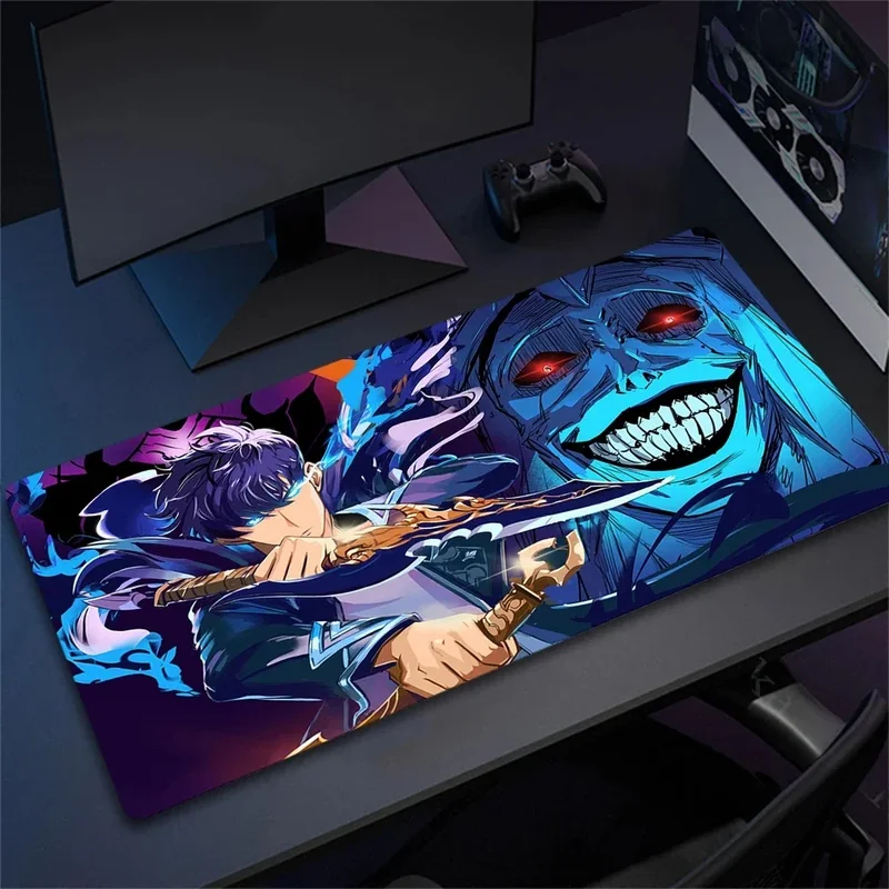 AliExpress - HD Printing Anime Solo Leveling Mousepad 900x400mm Computer Gamer Lock Edge Non-slip Mouse Pad XXL Keyboard PC Protect Table Pad