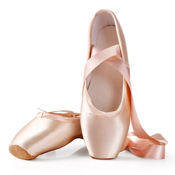 Kvindernes balletsko med snørebånd i satin - Pointe-sko - Gave til balletsko-elskere