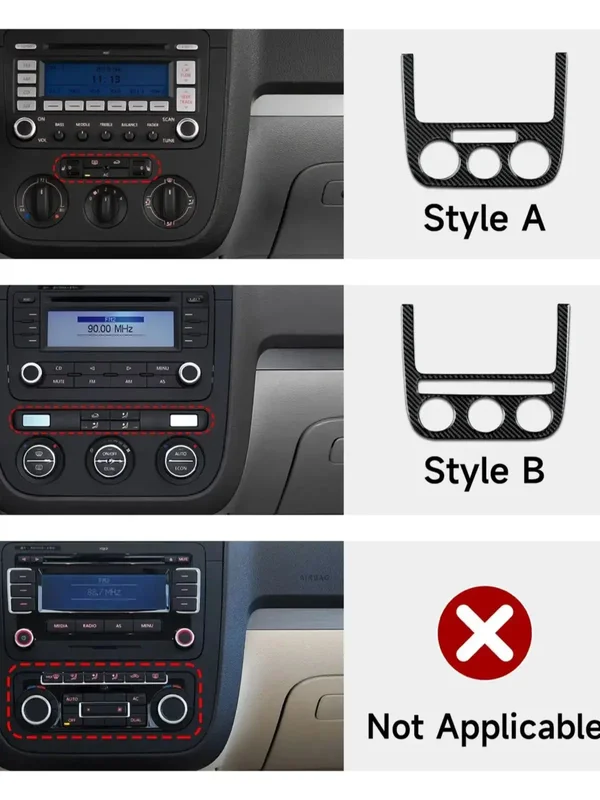 AliExpress - Für VW Jetta V Golf V MK5 R32 GTI Plus Variante, Auto Mittelkonsole Schalthebel Panel, Seite Air Outlet Carbon Faser Trim Aufkleber