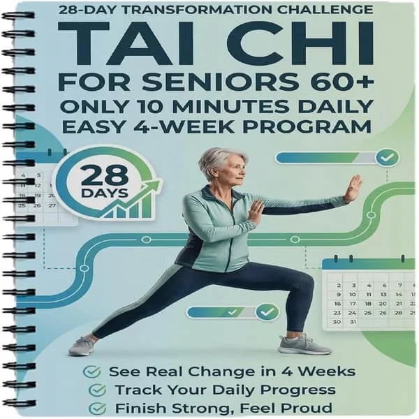 Tai Chi for seniorer over 60, trinn-for-trinn-guide for smertelindring, 28-dagers utfordring for hjemmetrening og vekttap, forenklede originale 