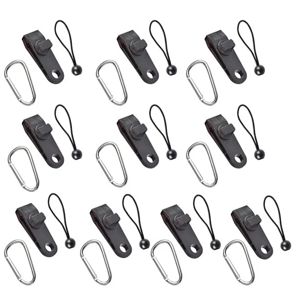 10 set presenningar klämma tältklämma presenningar markiser klämma markiser klämma spännare bungee sladd presenningar bungee boll bungee rep för tält,