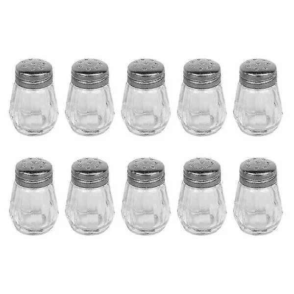 10 stk Håndkvern Salt Pepper Kverner Mini Salt Pepper Shakers Salt Pepper Sett Manuell Kvern Krystall Godterikrukke