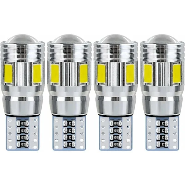 T10 W5W LED-pære kupelys til bil, innvendig LED-nattlys for bil, egnet for skiltlys, sidelys, posisjonslys og kupelys (4