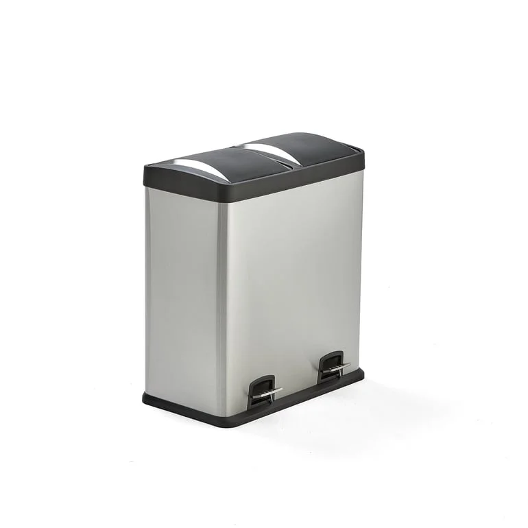 Large waste sorting unit ACADIA, 2 bins, 60 L