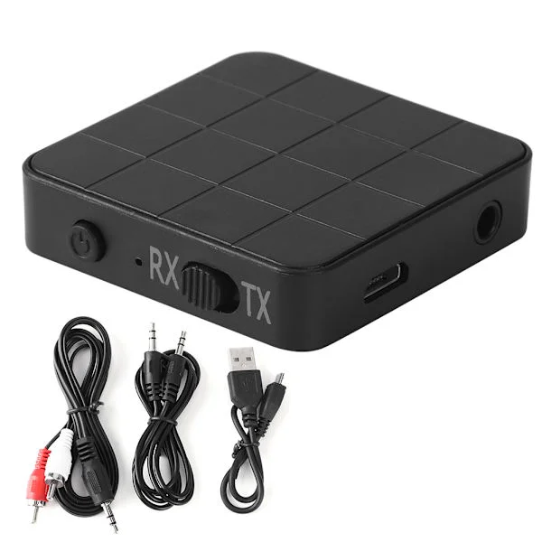 Bluetooth 5.0 2 i 1 Audio Receiver Transmitter Musik Stereo Adapter til Bil TV PC