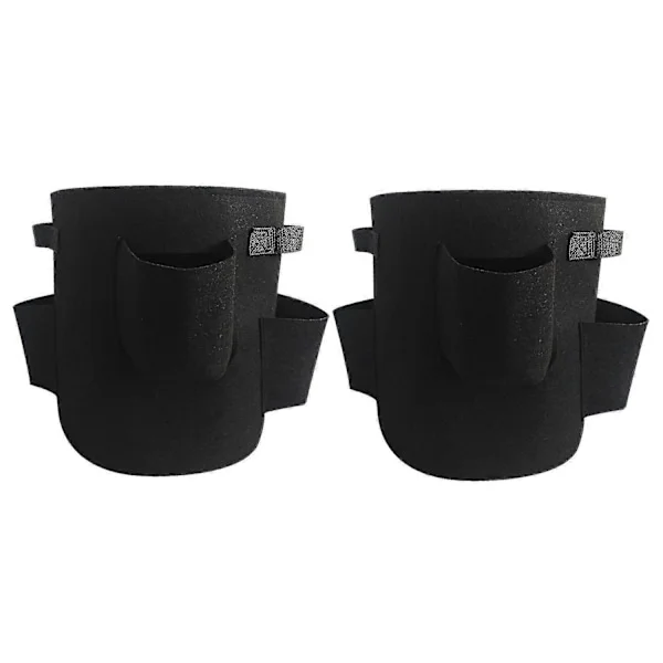 Jordbær Grow Bags 5 Gallon Plantepose Udendørs Indendørs Plantekasse Jordbær Grøn Grow Bag Flo