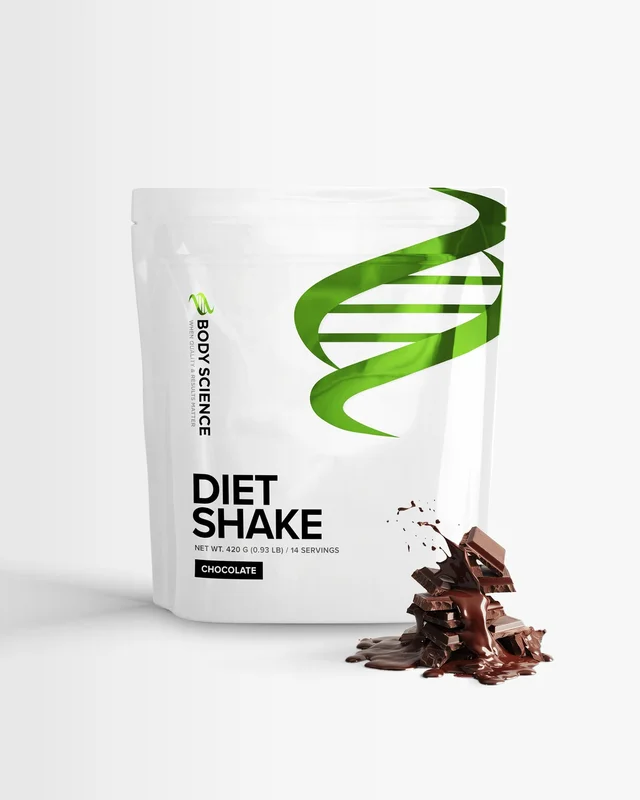 Ateriankorvike - 420 g - Chocolate - Body Science Diet Shake - Painonpudotus