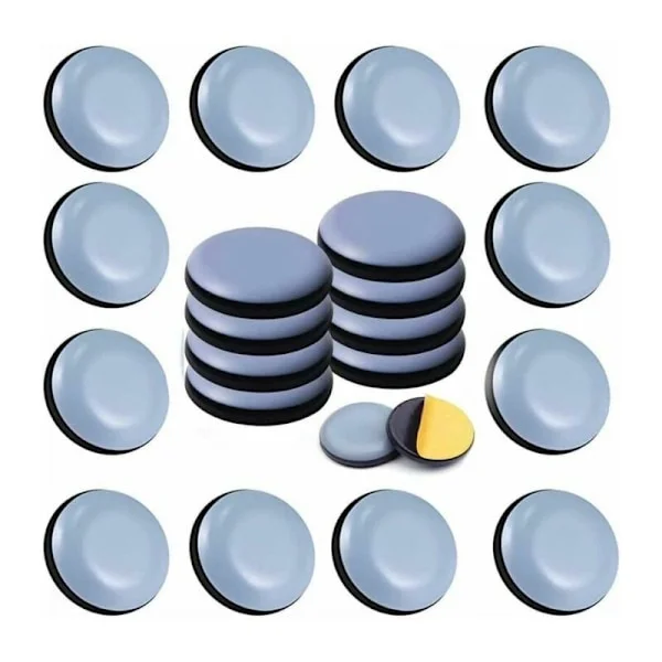 22 stk. teflon møbelknotter 20 mm (runde) - møbelknotter - teflon møbelknotter klistremerke møbelknotter for stoler, sofaer, bord