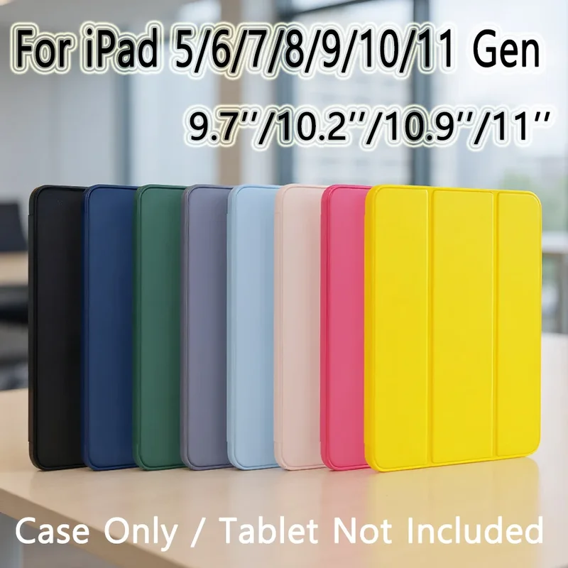 AliExpress - Für Apple iPad 9,7 10,2 10,9 11 5th 6th 7th 8th 9th 10th 11th A16 Generation Magnetische Flip Smart Cover Für iPad 5 6 7 8 9 10 11