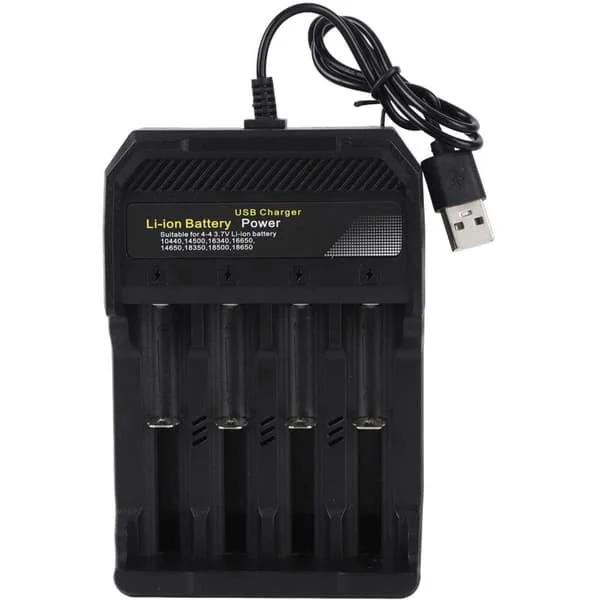 18650 Batterilader Uavhengig Lading 4-roms Universell Smart Batterilader for 10440 14500 16340 16650 14650 18350 18500 18650 Litium Li-ion