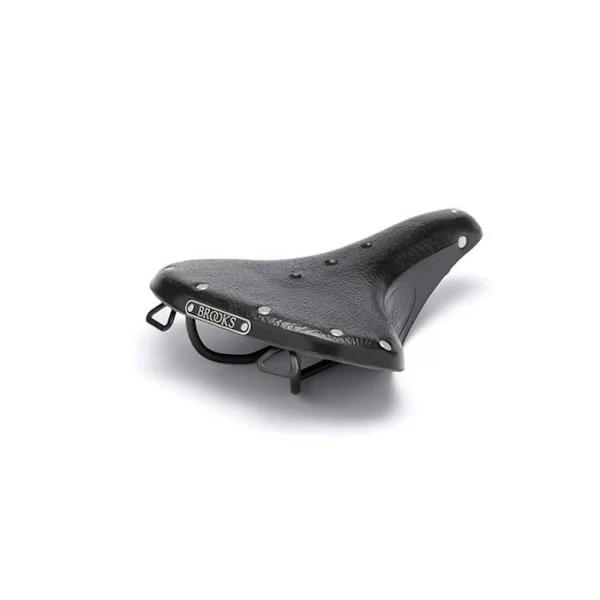 Cykelsadel - BROOKS ENGLAND - B68 - Läder - Svart - Standardräls 7x7