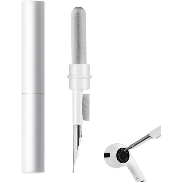 Airpods-rengörare, Airpods-rengöringssats med borste och metallspets, bärbar pryl för rengöring av Airpods, förbättrad ljudkvalitet Airpods-rengörare.
