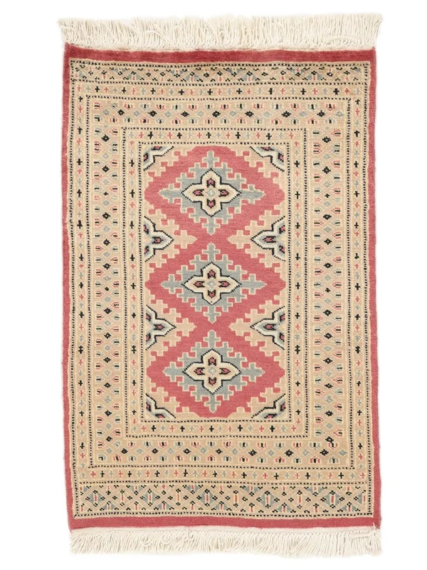 Pakistan Bokhara 2Ply Rug Hand Knotted 62X95 Brown/Orange