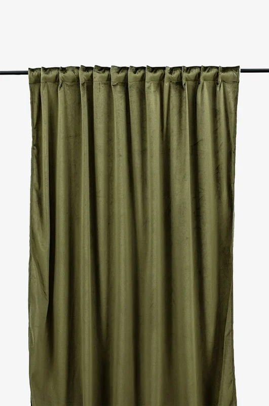 Venture Home - Sivuverhot Mary 2/pakk - Vihreä - Lenkkiverhot - 135X250 - - Homeroom