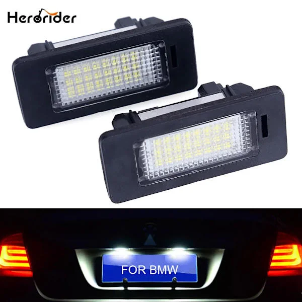 2 stk. til BM-W E39 E60 Nummerpladelys 6000k Hvid Fejlfri Led Nummerpladelys Til BM-W E90 E91 E92 E61 E60 E70 E71