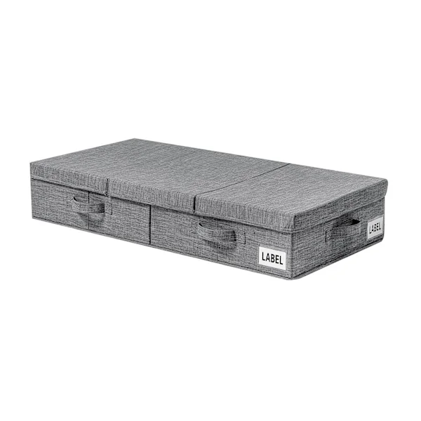 Under Bed Storage Bins with Lids (2-Pack) Large Underbed Storage Organizer with Handles Foldable Underbed Storage Bag