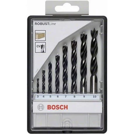 Bosch 2607010533 Robust Line Puukierukkaporanteräsarja 8 osaa, Koneiden tarvikkeet & käyttöosat
