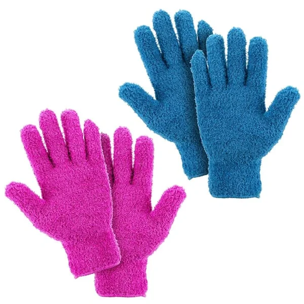 2 par mikrofiber støvehandsker rengøringshandsker fleksible {YFL}