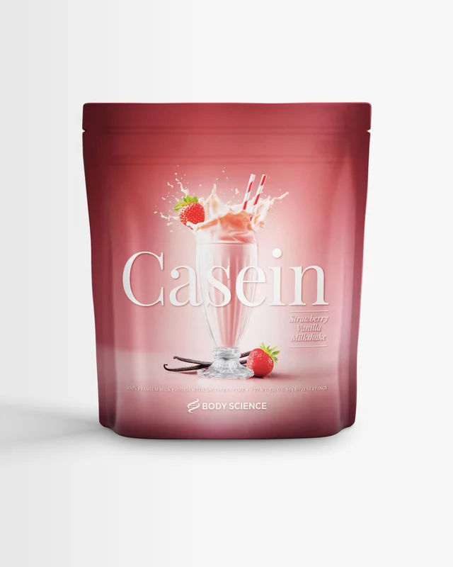 Kaseiini - 750 g - Double Chocolate Almond - Body Science Casein - Kaseiinijauhe, Proteiinivanukas