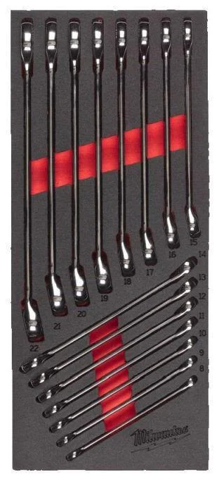 Milwaukee 4932479827 Steel Storage Blocknyckelsats 15 delar, Handverktyg