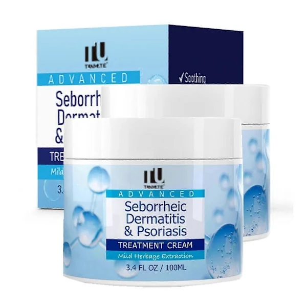 1-3X Seborrheisk Dermatitis Creme, Hovedbundsbehandling mod Psoriasis & Folliculitis, Beroliger Tør Kløende Hovedbund