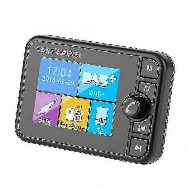 DAB Radio Mottaker i Bil Stereo Lyd Digital Signal Broadcast Adapter DAB+ Antenne Bluetooth-kompatibel MP3 FM Sender js