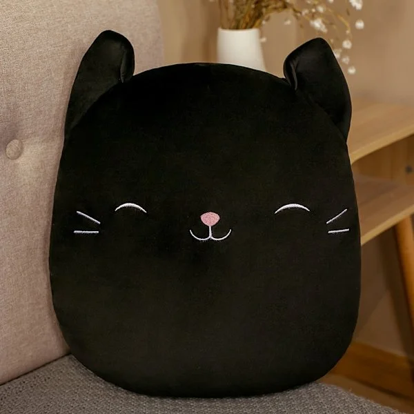 20 cm Squishmallow plysdukke sort kat - Perfekt