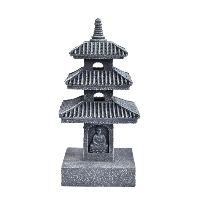 AliExpress - Japanische Pagoden-Statue Zen-Garten-Laterne Harz-Steinturm-Skulptur Buddha-Dekoration für Terrasse Garten Meditation Heim-Ornament